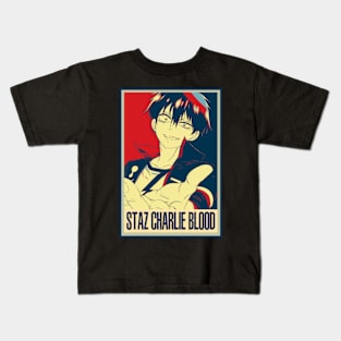 Staz the Vampire Boss Blood Anime Tribute Tee Kids T-Shirt